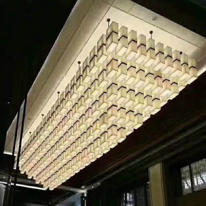 酒店大廳吸頂燈，源頭酒店燈廠