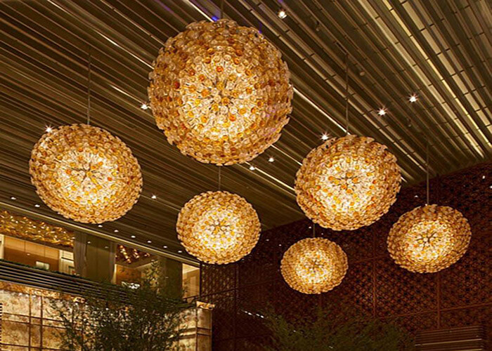 酒店用燈具，球形藝術燈，五星級酒店燈具供應商直供